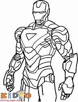 Iron Man Coloring Pages Marvel Printable Print Kids Color Hero Super Online sketch template