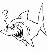 Sharks sketch template