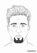 Beard Goatee Mutton Chops Mustache Styles Drawing Wolverine Style Egyptian Short Chin Anchor Patch Pencil Shape Friendly Soul Goat Classic sketch template