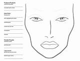Facechart Trucco Scheda Maquillaje Stefania Downloadable 4you Kosmetik Vorlagen Joyful sketch template