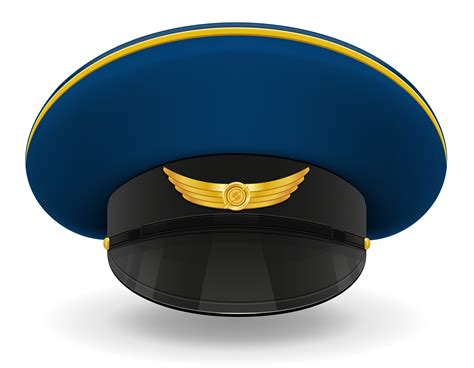 professional uniform cap  pilot vector illustration  vector art