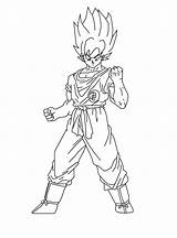 Saiyan Colorare Coloringhome Ssg Library Bellissimo Gohan Disegnare Disegni sketch template