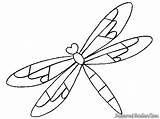 Dragonfly Coloring Animals Pages Printable sketch template
