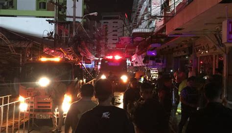 pattaya fire sex workers flee as fire rips through