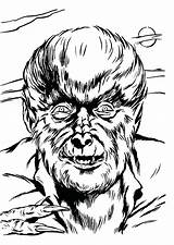 Coloring Pages Quality High Wolfman Universal Monsters Monster Halloween Getcolorings Horror Book Classic Colouring Printable Arcaneimages Tumblr sketch template