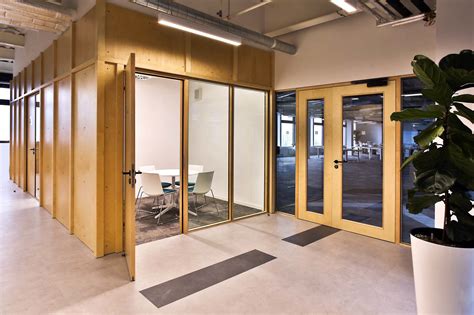 glass and wooden partitions for corporate offices partitions and
