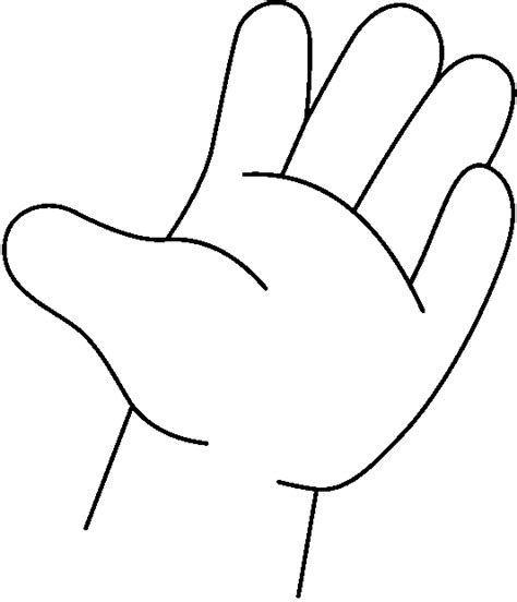 hand  outline clipart