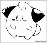 Cleffa Pokemon Coloring Online Pages Color Coloringpagesonly sketch template
