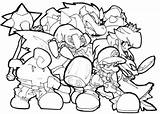 Mario Coloring Pages Galaxy Super Wii Bros Color Getcolorings Printable Getdrawings Characters Colorings Print sketch template