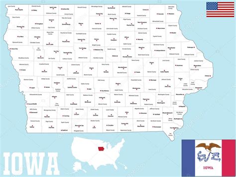 iowa county map stock vector  malachy
