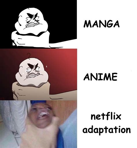 accurate manga anime netflix adaptation meme  memes