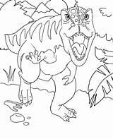 Coloring Rex Pages Attack Print Colouring sketch template