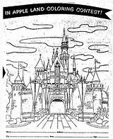 Coloring Disneyland Contests Win Trip Disney Applesauce 1957 Jemima Aunt Prize Alice Contest Apple Land Children Had First sketch template