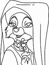 Robin Coloring Maid Hood Marian Fox Character Pages Wecoloringpage sketch template