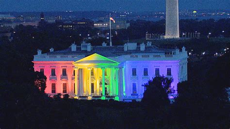 White House Pretty Cool In Rainbow Colors Says Obama Nbc News