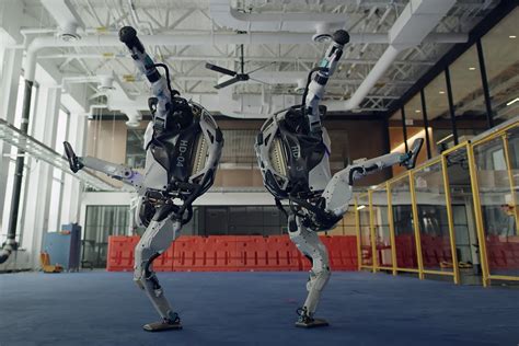 dancing boston dynamics robots  impressive showcase  robot