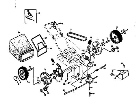 craftsman  propelled lawn mower parts diagram hanenhuusholli