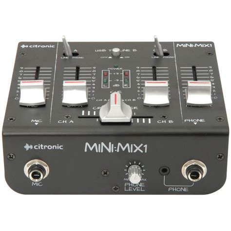 disc citronic minimix  compact usb mixer  gearmusic