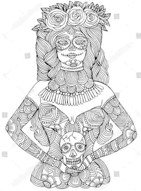 printable halloween skull coloring pictures entertainmentmesh