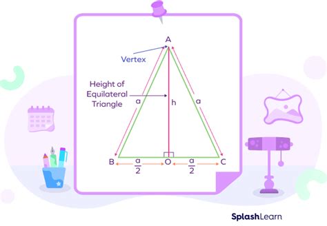 height  equilateral triangle formula method examples facts