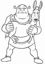 Shrek Coloring Pages Fun Kids sketch template