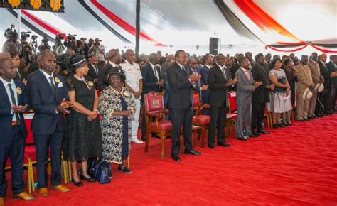 kenya top state officials  hundreds  mourners  kamarus funeral allafricacom