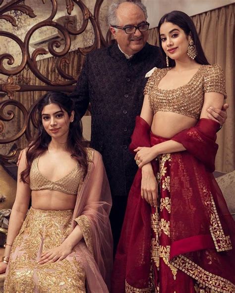 mr boney kapoor with his gorgeous daughters janhvi
