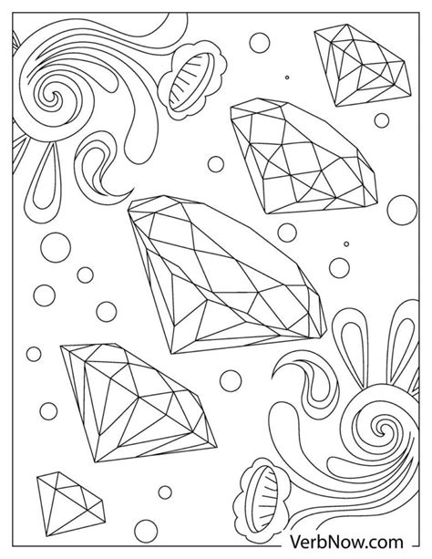 diamonds coloring page book   printable