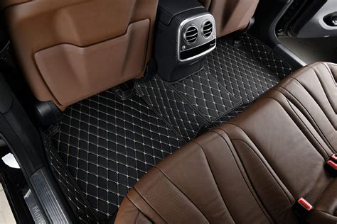 custom car floor mats luxury leather diamond styled car floor mats