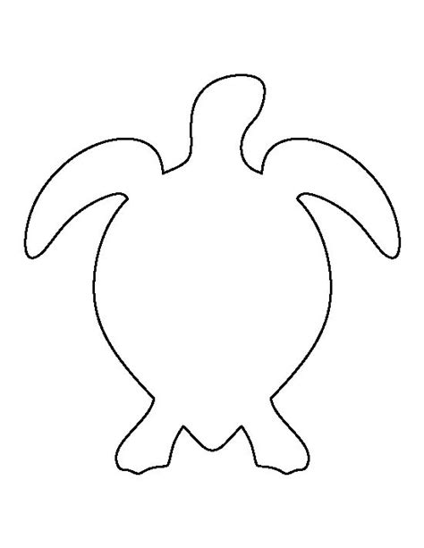 turtle outline template