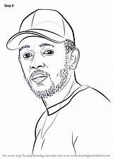 Kendrick Lamar Draw Drawing Uzi Lil Coloring Vert Pages Step Rappers Template Sketch sketch template