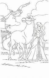 Coloring Horse Pages Princess Disney Spirit Kids Stallion Mermaid Colouring sketch template