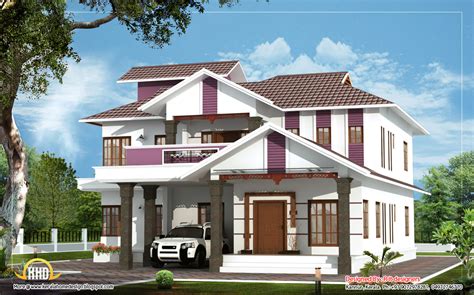 beautiful duplex house  sq ft kerala home design  floor plans