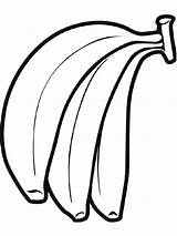 Banana Coloring Pages Fruits Split Kids Color Recommended Getcolorings sketch template