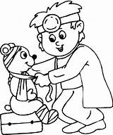 Coloring Doctor Pages Kids Hospital Colouring sketch template
