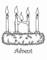 Advent Candles Coloring Pages Wreath Printable Colouring Kids Candle Sheet Drawing Sheets Choose Board Getdrawings sketch template