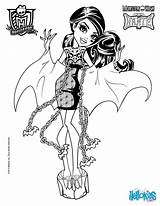 Draculaura Coloring Pages Monster High Color Hellokids Dolls Print Online sketch template