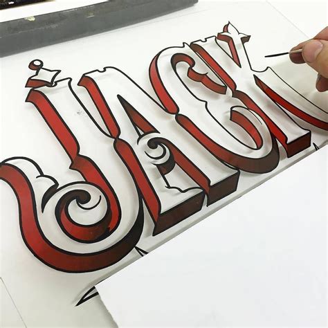 beautiful hand painted lettering  ateddyartist typegang
