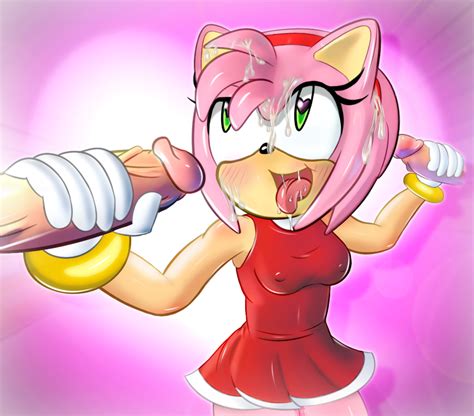 Rule 34 2016 Amy Rose Anthro Breasts Cum Cum On Face