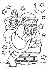 Natale Colorare Babbo Sacco sketch template
