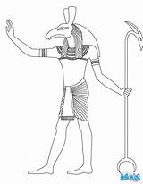 Coloring Egyptian Ancient Egypt Pages Seth Gods Goddess God Osiris Online Template Drawing Kids Hellokids Coffin Color Print Printable ägypten sketch template