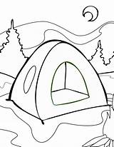Tent Coloring Printable Getcolorings Color Pages sketch template