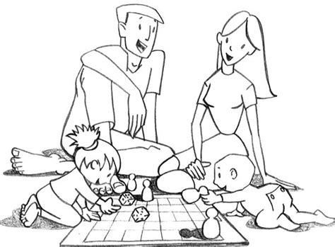 happy family coloring page coloring sky