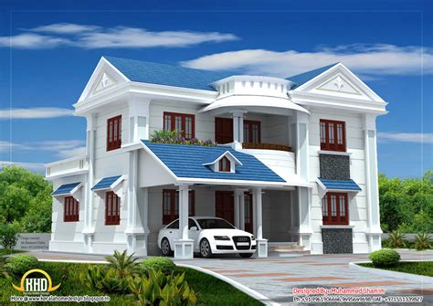 beautiful house elevation sq ft kerala home design  floor