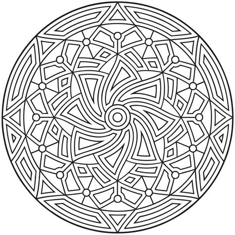 printable geometric coloring pages  kids