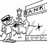 Ladrones Delincuentes Bancos Asaltante Banca Thieves Motivo Niñas Disfrute Compartan Pretende sketch template