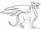 Griffin Coloriage Gryphon Griffon Grifo Colorare Grifone Disegno Animais Mitologici Kolorowanka sketch template