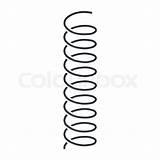 Spring Coil Metal Vector Steel Clipart Background Ba Clip Drawing Illustration Clipartmag sketch template