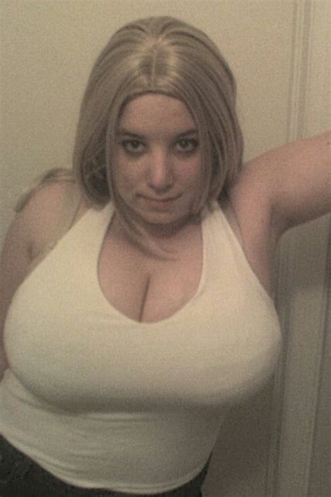 Chubby Blonde Showing Some Very Nice Cleavage