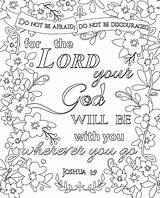 Coloring Pages Printable Bible Verse Scripture Kids Inspirational Sheet Verses Colouring Adult Sheets Book Thanksgiving Christian Print Books Printables Quote sketch template